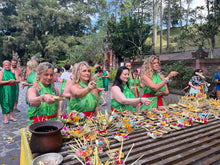 Load image into Gallery viewer, Water blessing and Temple Tour:-Bali with Rachel Hunter &amp; Renee Stewart: March 26: 8:30am